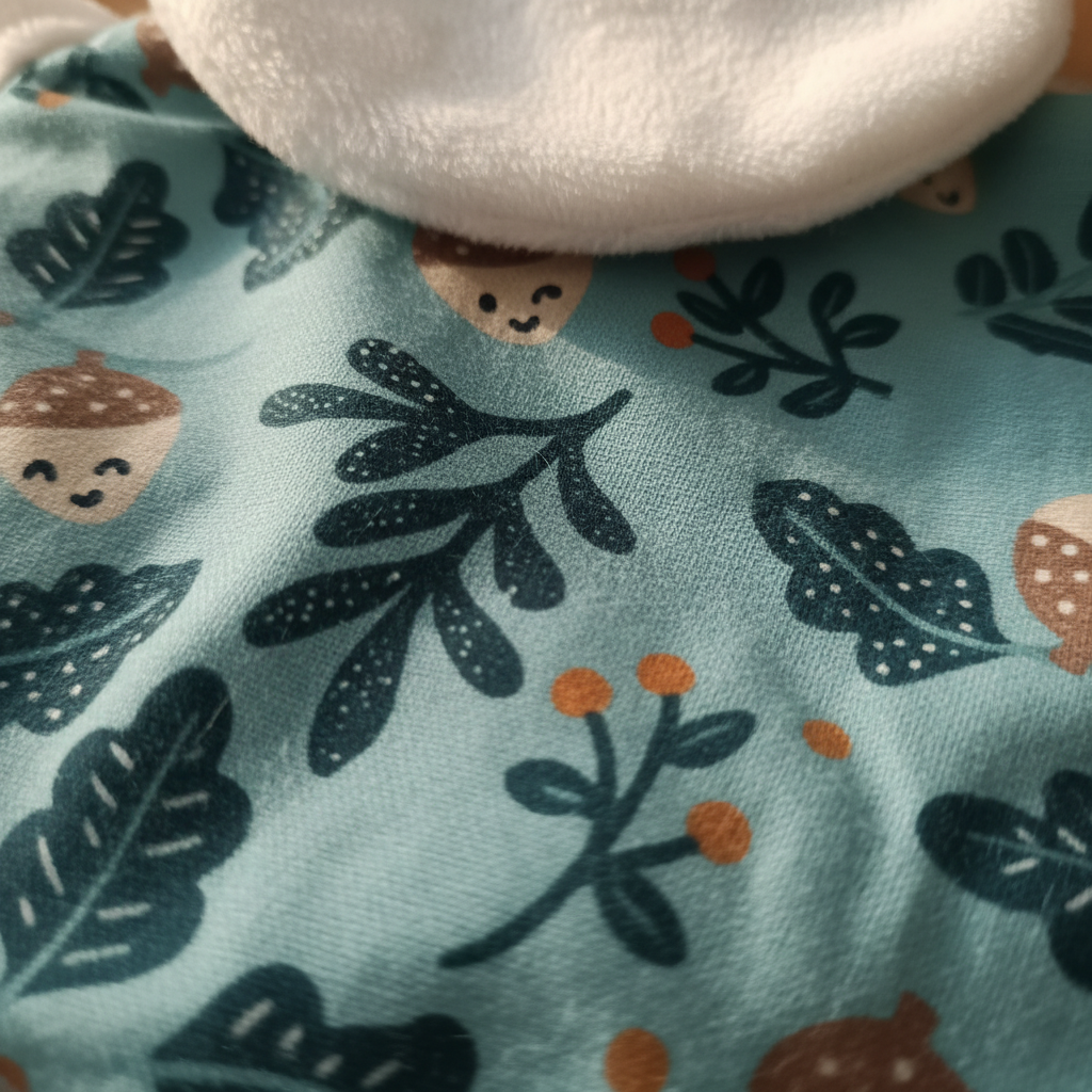 Gros plan motif tissu vert