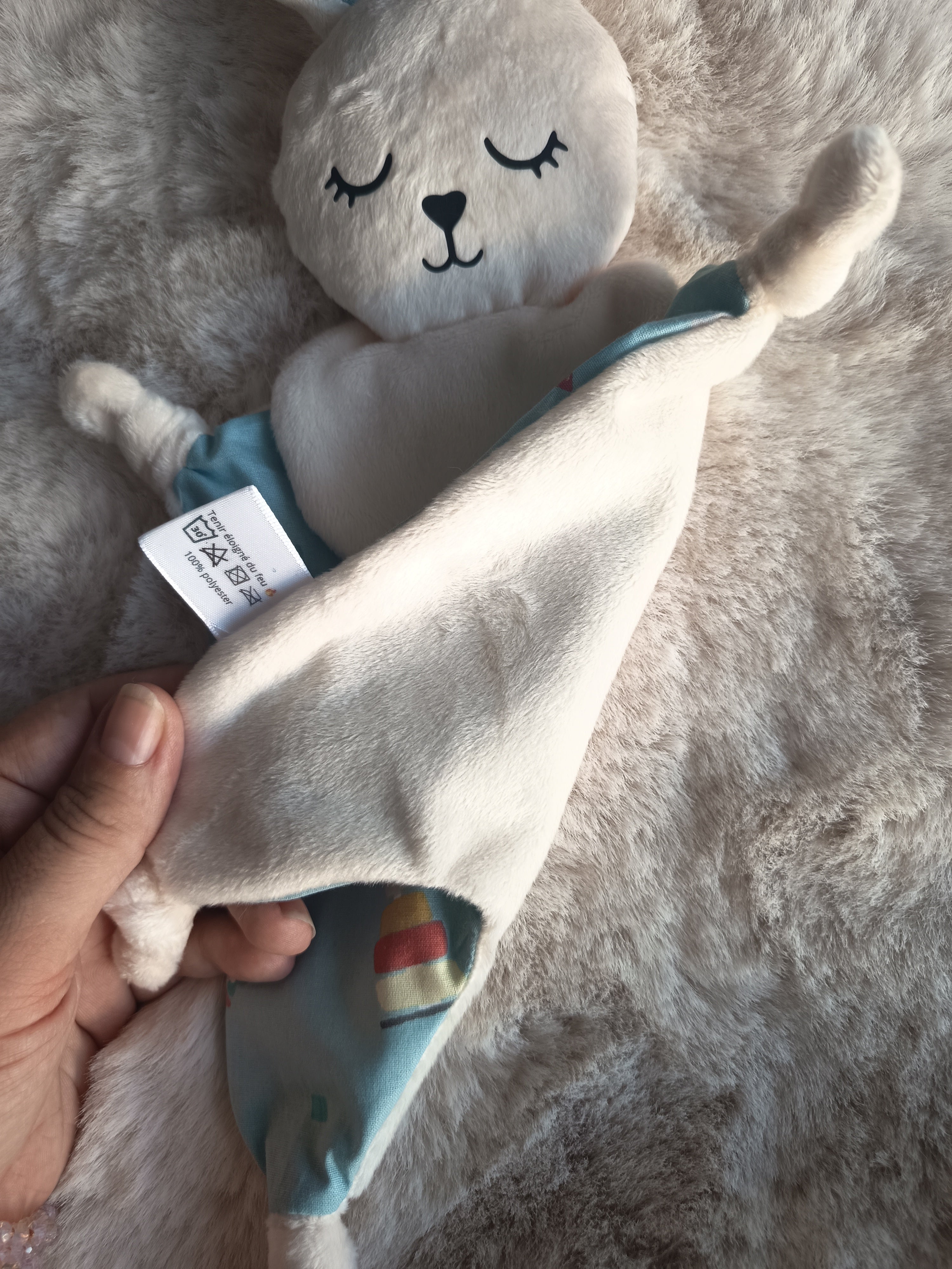 Doudou Lapin Lumi Bleu Ciel – Petits Personnages
